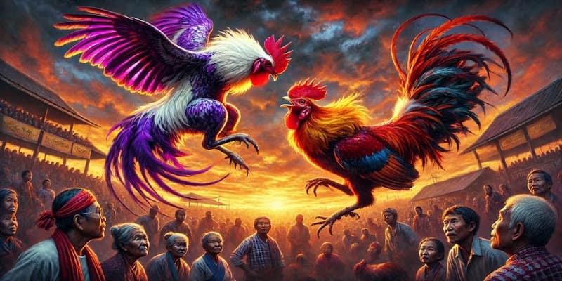 Trực tiếp đá gà cựa dao kịch tính